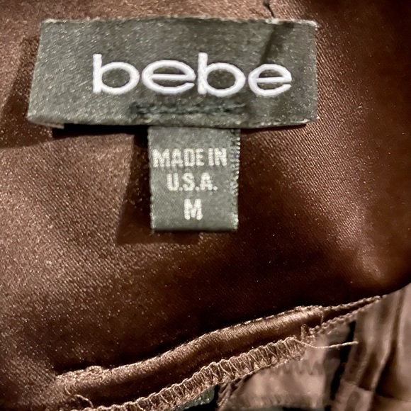 Bebé semi-formal ribbed strapless dress - City brown - Picture 5 of 5